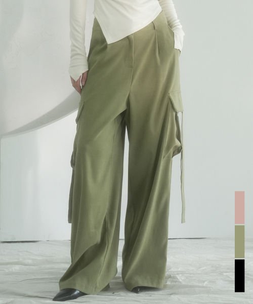 Strap Cargo Pants - 3COL