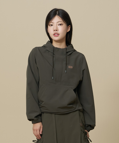 비비씨 어스() 스트레치 브러쉬 아노락_Khaki 상품 이미지