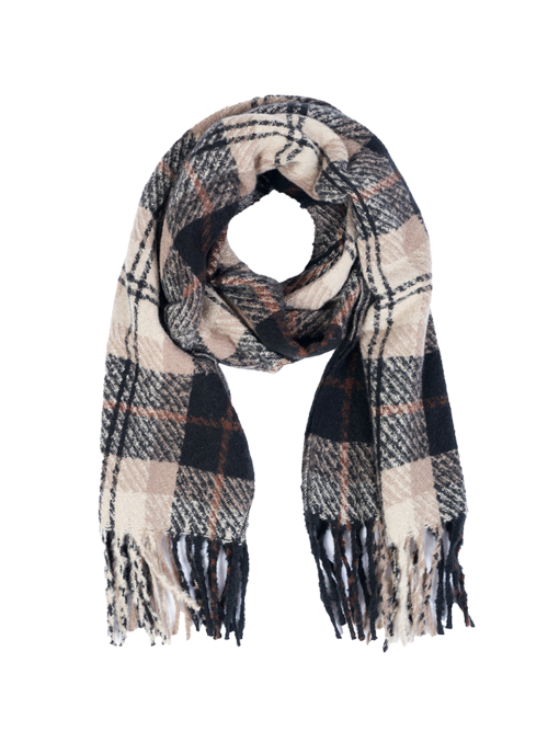 Tartan Check Muffler (Black)