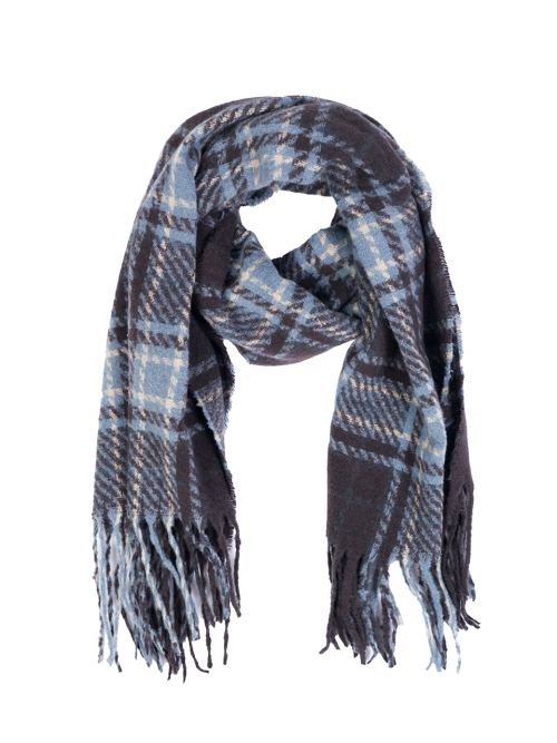 Tartan Check Muffler (Brown)