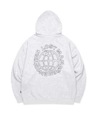 엘엠씨(LMC) DOODLE GLOBE HOODIE light heather gray 상품 이미지