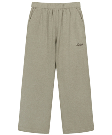 LOGO FLEECE PANTS [BEIGE]