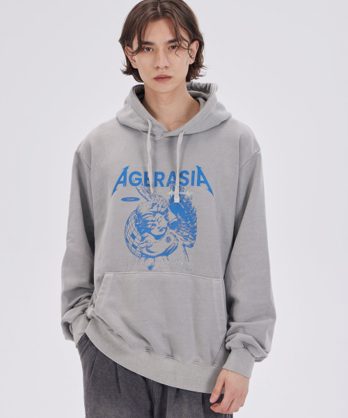 HVN PIGMENT HOODIE(серый)