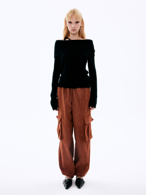 Paisley вельвет Pants_Brick
