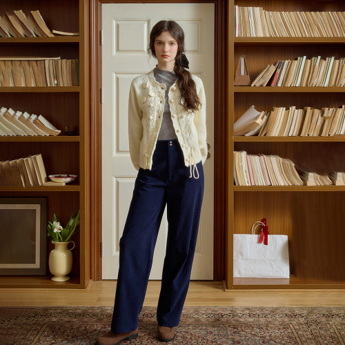 SR_Corduroy straight-leg брюки