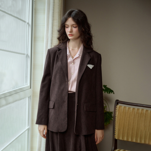 SR_Literary вельвет oversize блейзер