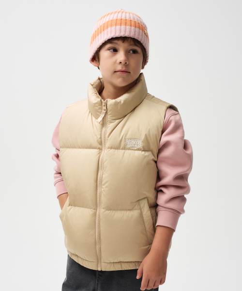 마리떼 키즈 ENFANT BASIC DUCK DOWN VEST beige
