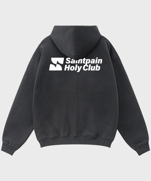 Оверсайз худи на молнии SP Club Black