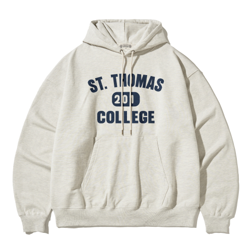 Худи оверсайз St.Thomas College винтажный овсяный