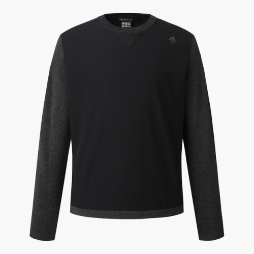 데상트골프() 남성 프로 우븐 하이브리드 스웨터 (DP41MFKPO7) 상품 이미지