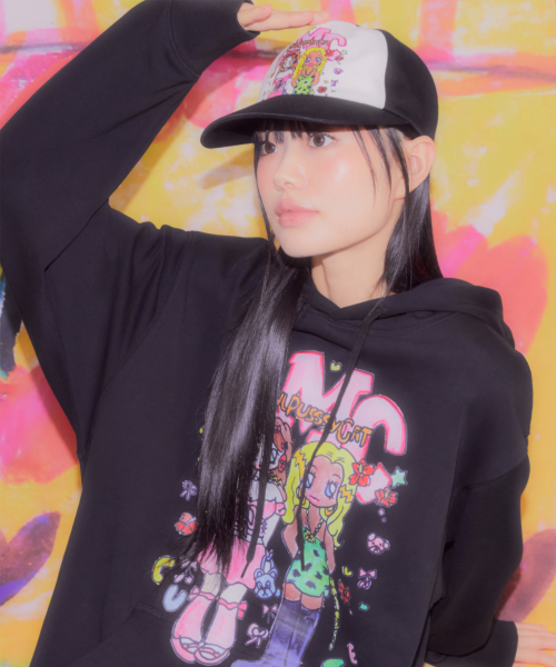 【数量限定】 LMC X SOULPUSSSYCAT FRIEND CAP black □LMC□ LMC X SOULPUSSSYCAT FRIEND CAP black 0LM44FCP903BLK