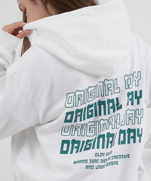 Худи Original Color Font (с начесом на выбор) [White]