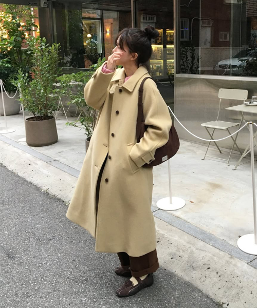 BALMACAAN WOOL COAT BUTTER