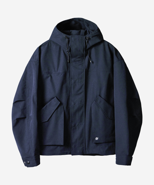 3 Layer Hard Shell Short-Jacket - NAVY