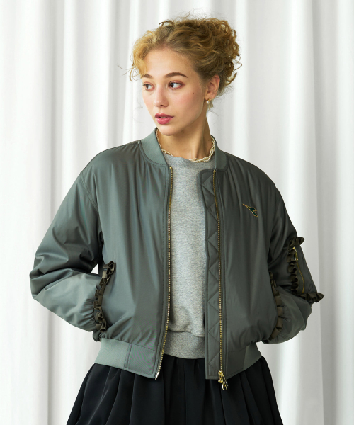 Бомбер Crosscourt Bomber Jacket Women KHAKI