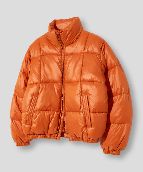 Глянцевый пуховик Dew (Orange)