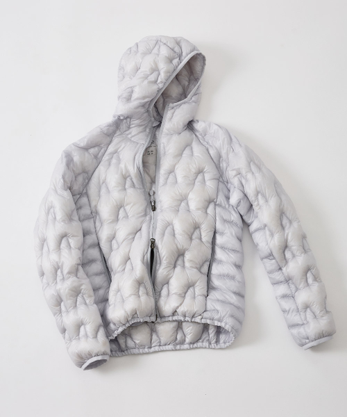 W) 하프돔(HALFDOME) 경량 구스다운 후드자켓 LIGHT GREY