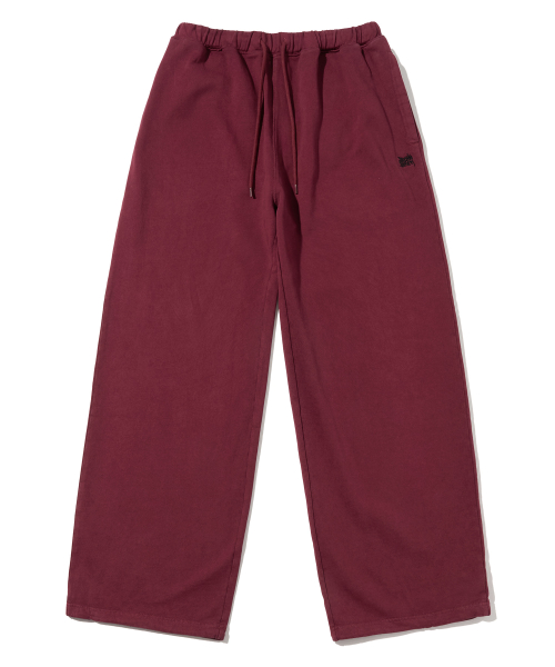 PIGMENT TAG PANTS - BURGUNDY