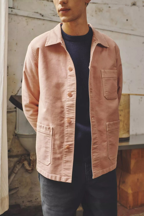 (M)Genuine Lmsm Work Jacket_Ash Pink