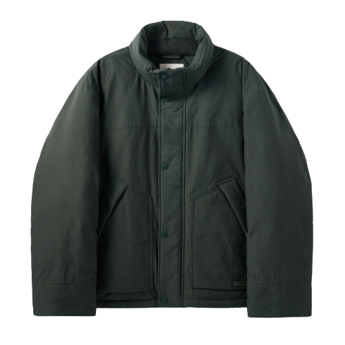 BRITISH CAMPER HIGH NECK SHORT DOWN - C/GREY (P244MDW512)