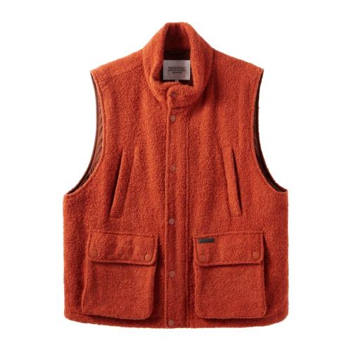 BRITISH CAMPER WOOL VEST - ORANGE (P243UVT401)