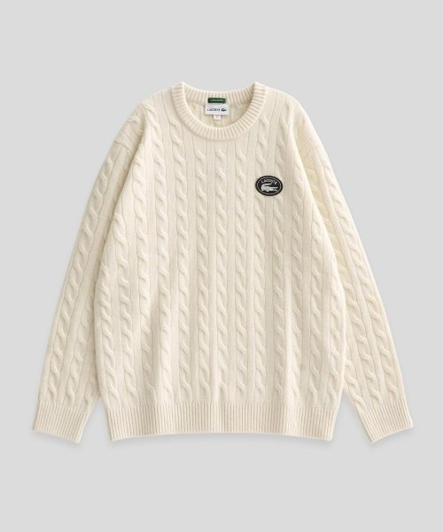 라코스테() 케이블 풀오버 (아이보리) 상품 이미지