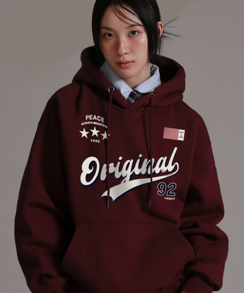 Худи оверсайз One Original 92_Wine