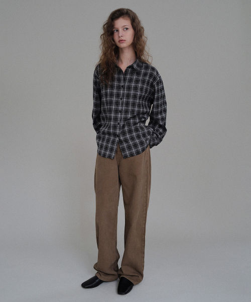 Harven dyed denim (brown)