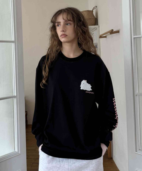 delidi puppy T-shirt (black)