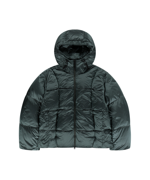 Faded Goose Down Short Puffer — Khaki