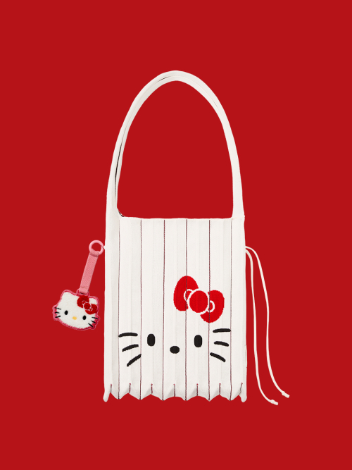 エコバッグ JOSEPH&STACEY SET Lucky Pleats Knit Hello Kitty MKeyring SET 조셉앤스테이시(JOSEPH&STACEY) [SET] Lucky Pleats Knit Hello