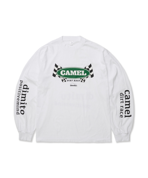 디미토(DIMITO) CAMEL RACE LSV GD 6.5OZ TEE WHITE - 사이즈 & 후기 | 무신사