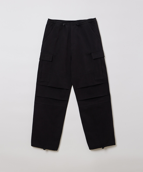 PARACHUTE COTTON PANTS BLACK