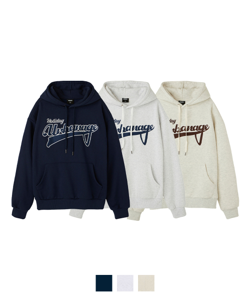 [2PACK] Holiday оверсайз худи с начесом (3COLOR)