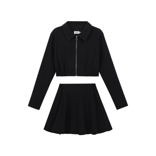Женский комплект с рубашкой-курткой (Black)