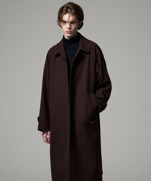 Шерстяное пальто Cavalli Twill (Brown)