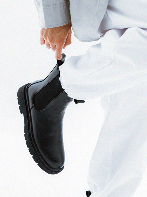 비에스큐티바이클래시(BSQT by Classy) b2407 빅밴드 더블솔 첼시 부츠