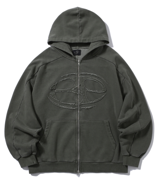 Advanced Pigment Symbol Logo худи-зип Khaki