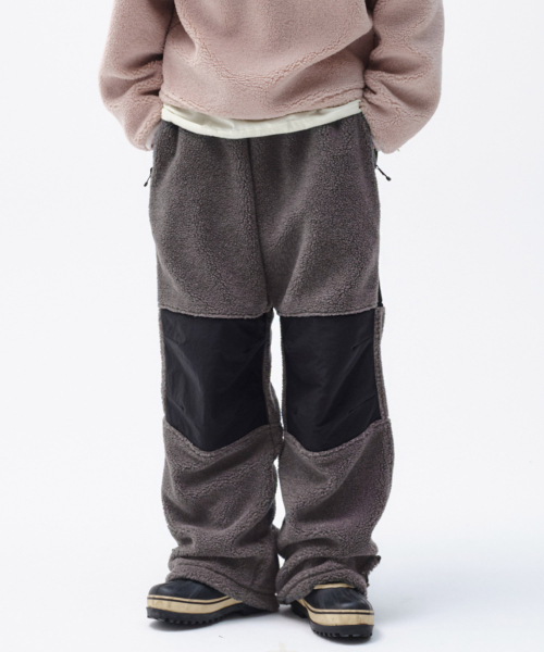 POLARTEC® COLOR BLOCK PANTS (BROWN)