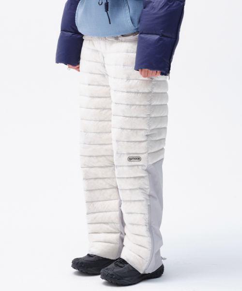 LIGHT WEIGHT DOWN PANTS (WHITE)