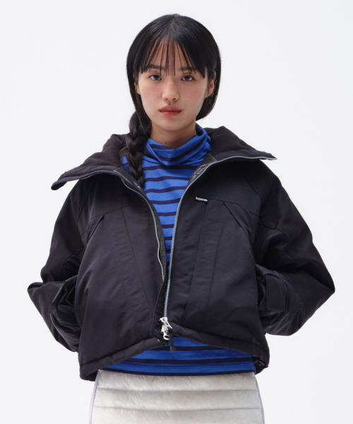 W MONSTER CRROPED PARKA (BLACK)