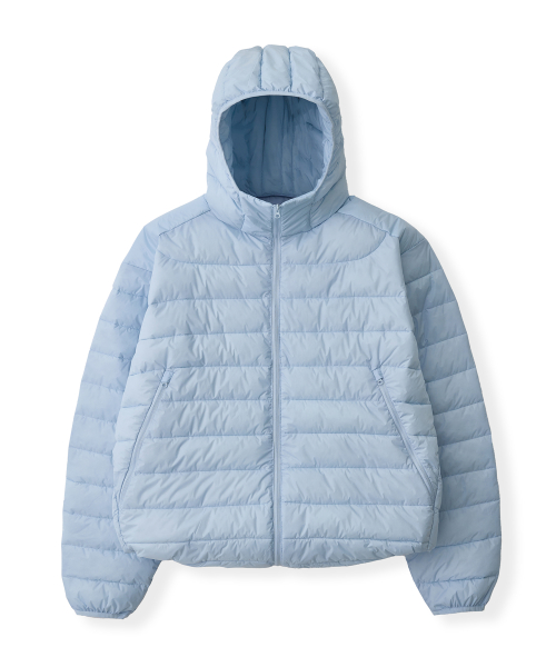 Лёгкий пуховик с капюшоном Sky Blue