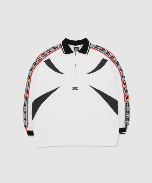 UMB X SLAM JAM ленточное поло лонгслив White (UP411CRJO2)