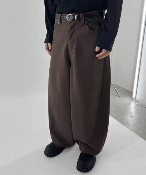 SOFT OR SOFT BALLOON SLACKS (DARK BROWN)
