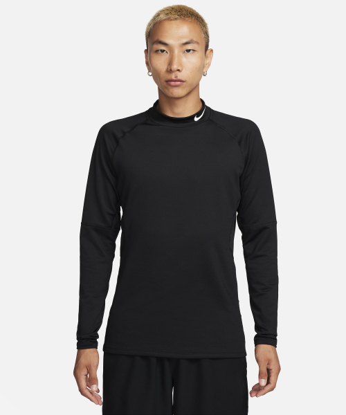 Pro Dry-Fit Warm длинный рукав фитнес-мок M — Black/White / FB8516-010
