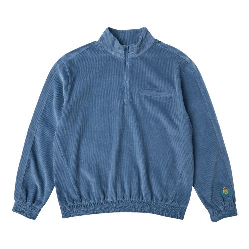 Tiger Corduroy 1/4 зип топ (Blue)