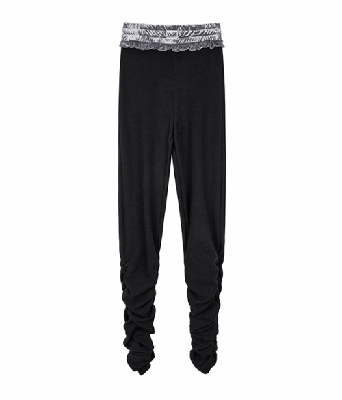 Banding creases leggings_black