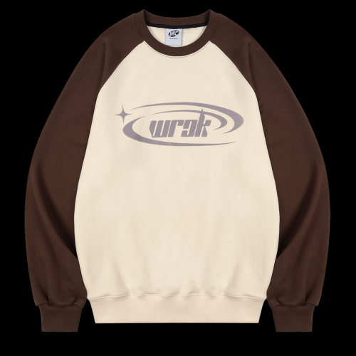 свитшот Raglan с овальным логотипом_коричневый