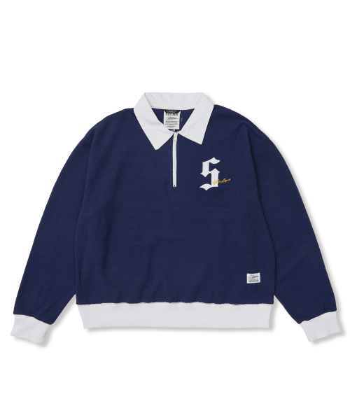 Infamous Club Insideout Oversized Collar T-shirts Navy