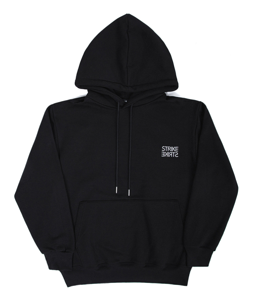 Soft Crystal Logo Over Hoodie (BLACK)